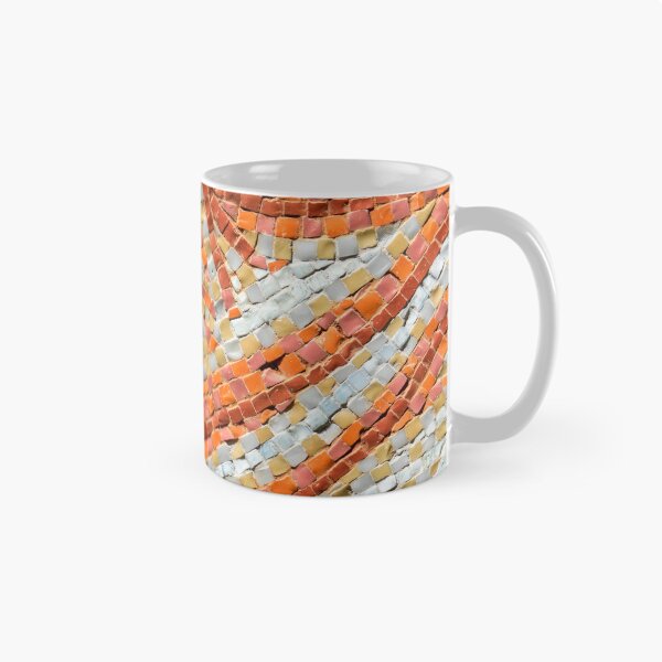 Item preview, Abstract Ribbon Mosaic in Happy Oranges and Mellow Yellows designed and sold by Georgia Mizuleva.