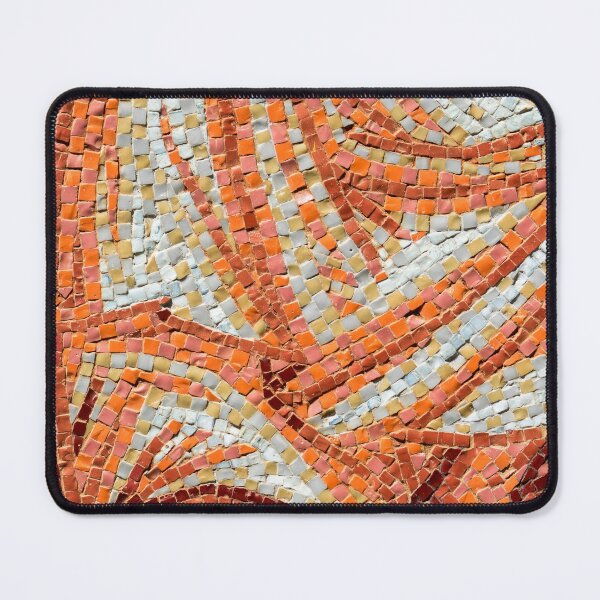 Item preview, Abstract Ribbon Mosaic in Happy Oranges and Mellow Yellows designed and sold by Georgia Mizuleva.