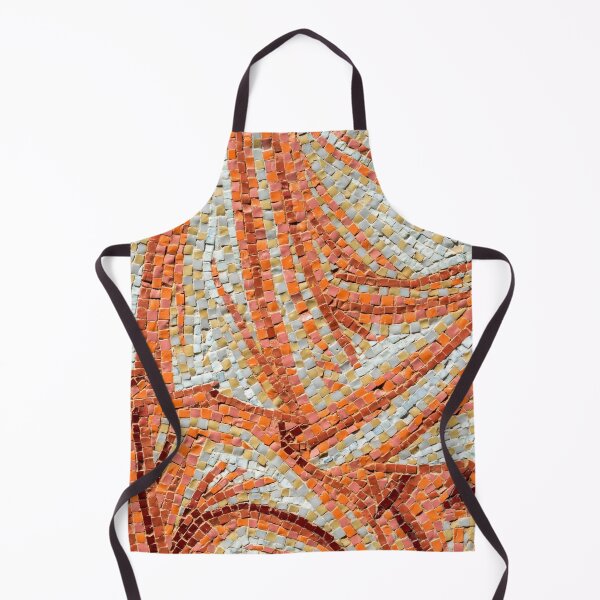 Item preview, Abstract Ribbon Mosaic in Happy Oranges and Mellow Yellows designed and sold by Georgia Mizuleva.