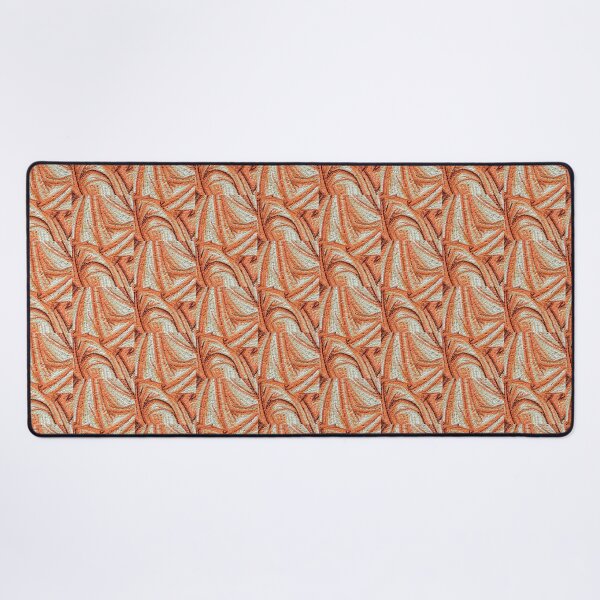 Item preview, Abstract Ribbon Mosaic in Happy Oranges and Mellow Yellows designed and sold by Georgia Mizuleva.