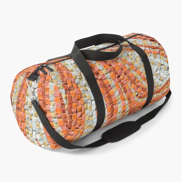 Item preview, Abstract Ribbon Mosaic in Happy Oranges and Mellow Yellows designed and sold by Georgia Mizuleva.