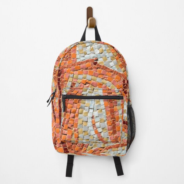Item preview, Abstract Ribbon Mosaic in Happy Oranges and Mellow Yellows designed and sold by Georgia Mizuleva.