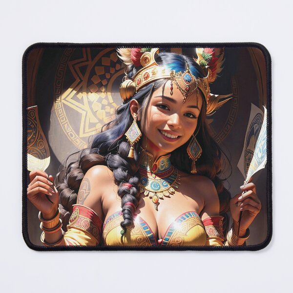 Item preview, Cheerful and super cute latin girl with little flags designed and sold by zotilus.