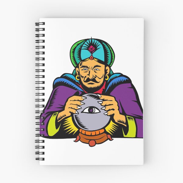 Item preview, Fortune Teller With Crystal Ball Woodcut designed and sold by patrimonio.