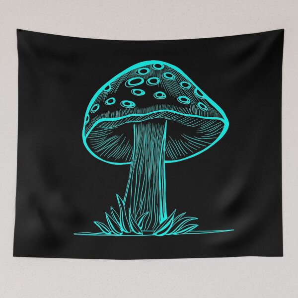 Item preview, Light Blue, Turquoise Mushroom designed and sold by DaveDanchuk.