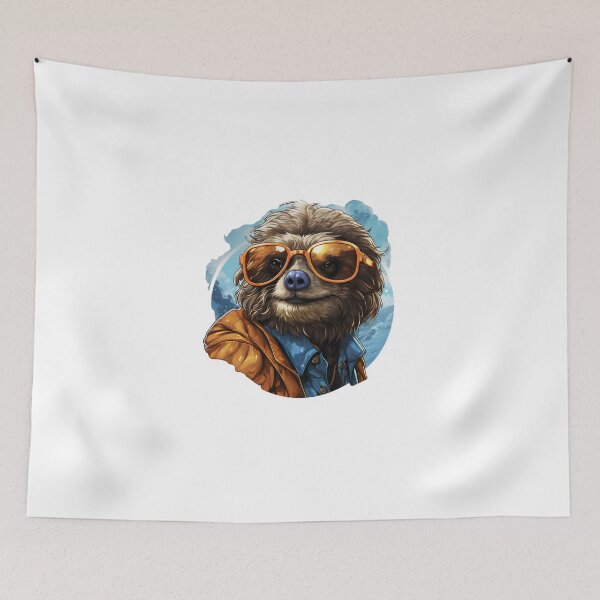 Item preview, Cool sloth with sunglasses designed and sold by CrittersHub.