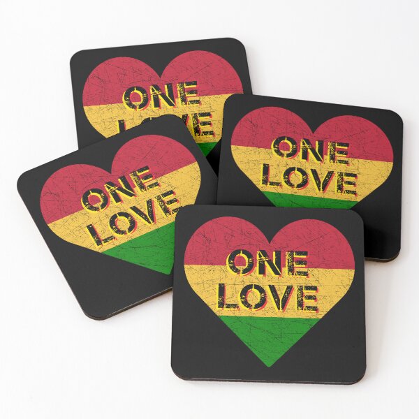 Item preview, Reggae Heart One Love Rasta Reggae Music Rastafarian Jamaica Marley designed and sold by Robert Diebold.