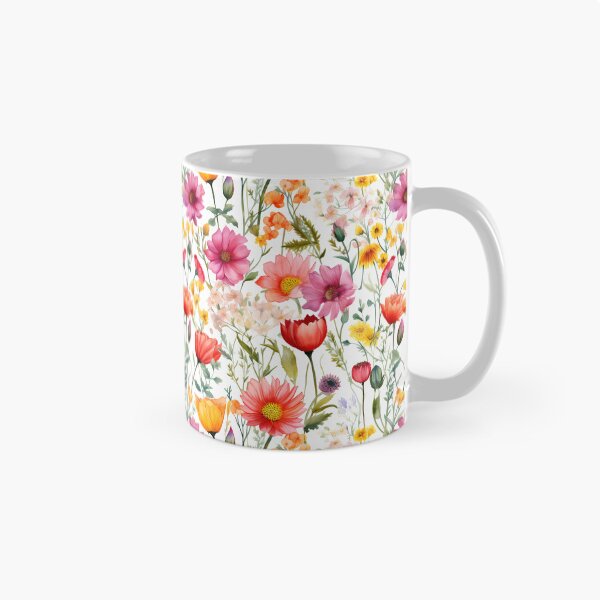 Item preview, Pink Orange Red Watercolor Flowers designed and sold by junkydotcom.