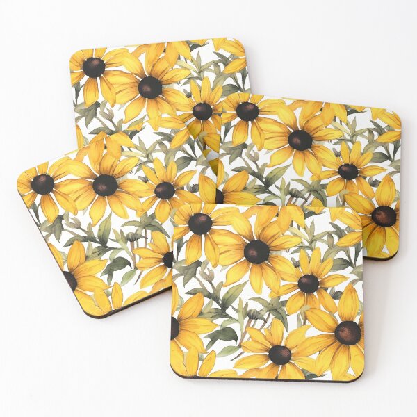 Item preview, Watercolor Wildflower Black Eyed Susan Pattern designed and sold by DigitalPatternx.