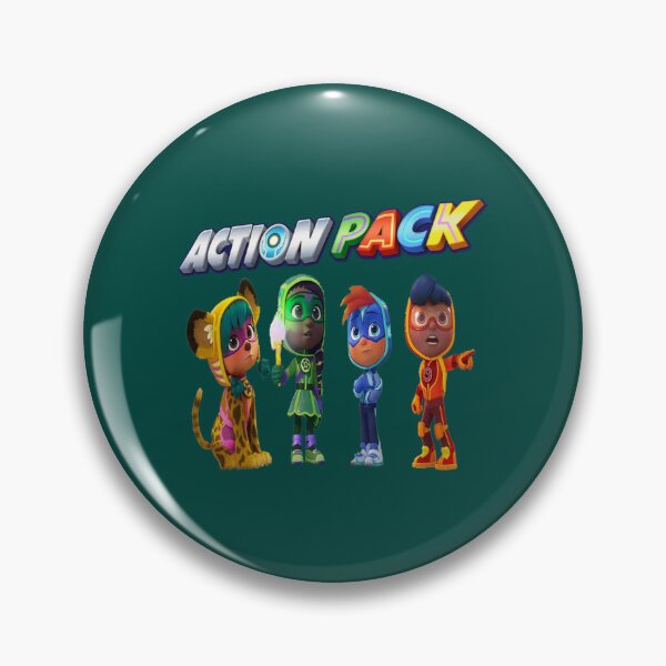 Item preview, action pack characters Funny action pack cartoon gift for kids   designed and sold by Hijionpelim.