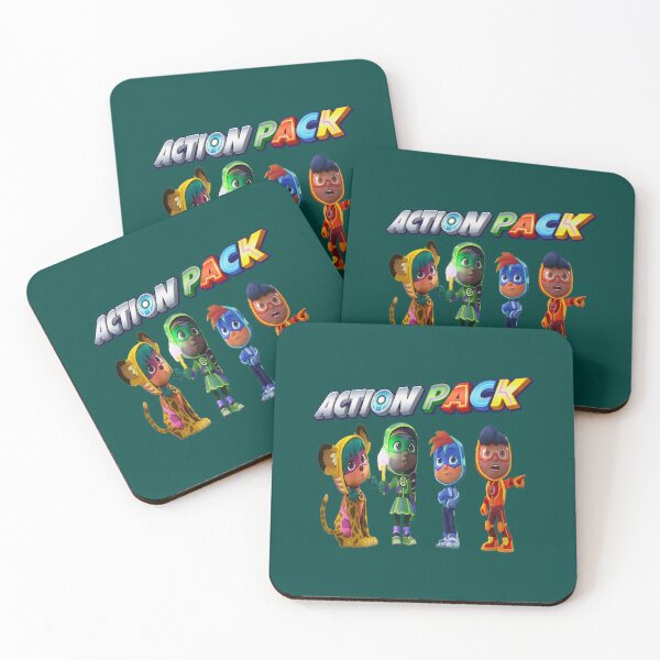 Item preview, action pack characters Funny action pack cartoon gift for kids   designed and sold by Hijionpelim.