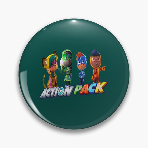 Item preview, action pack characters Funny action pack cartoon gift for kids designed and sold by Hijionpelim.