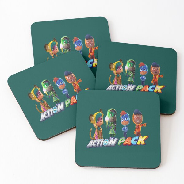 Item preview, action pack characters Funny action pack cartoon gift for kids designed and sold by Hijionpelim.