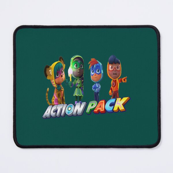 Item preview, action pack characters Funny action pack cartoon gift for kids designed and sold by Hijionpelim.