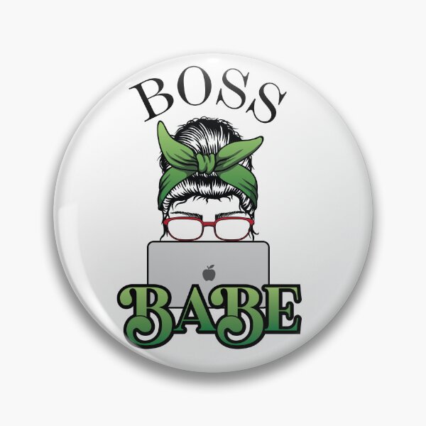 Item preview, Boss Babe Green designed and sold by BoldLens.