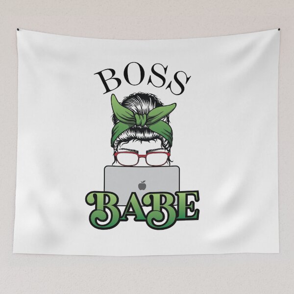 Item preview, Boss Babe Green designed and sold by BoldLens.