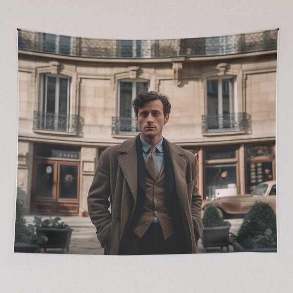 Item preview, French Dispatch actor in front of the building 4 designed and sold by ericpartee.