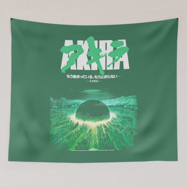 Item preview, Akira Green Japanese Cyberpunk City Explosion Classic 	 	 designed and sold by bqrwaoxtnz30.