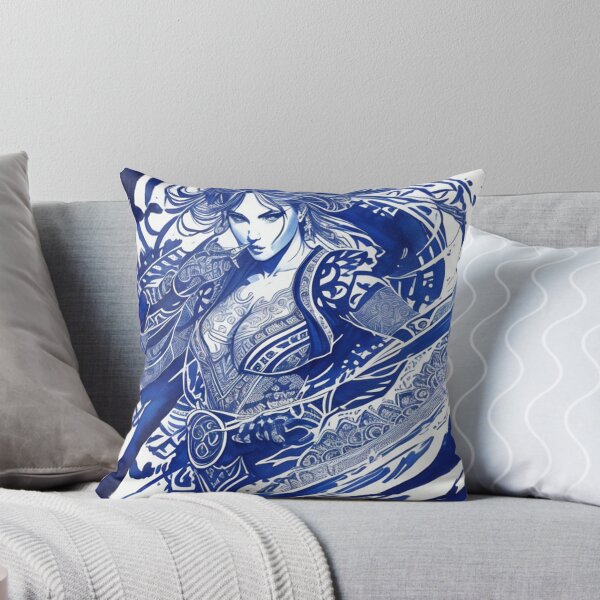 Item preview, Japanese samurai girl ink designed and sold by CustomStickerCo.