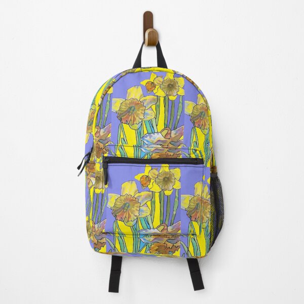 Item preview, Abstract Yellow Daffodil Watercolor Pattern on Navy Blue designed and sold by Sarah Rajkotwala.