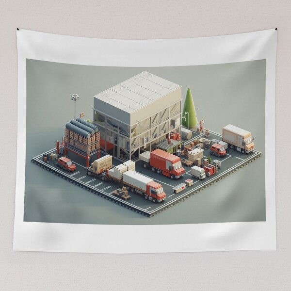 Item preview, Logistic Factory Mockup designed and sold by CarrolyneLorrys.