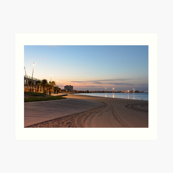 ST KILDA BOARDWALK DAWN Art Print