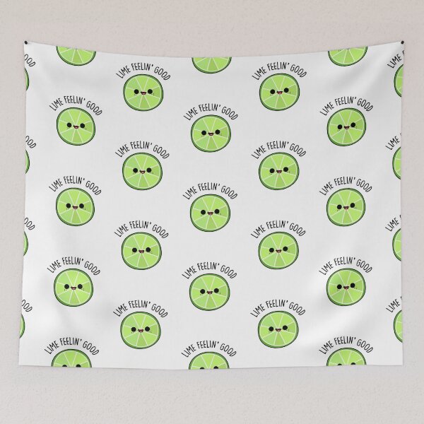 Item preview, Lime Feeling Good Funny Fruit Puns  designed and sold by punnybone.