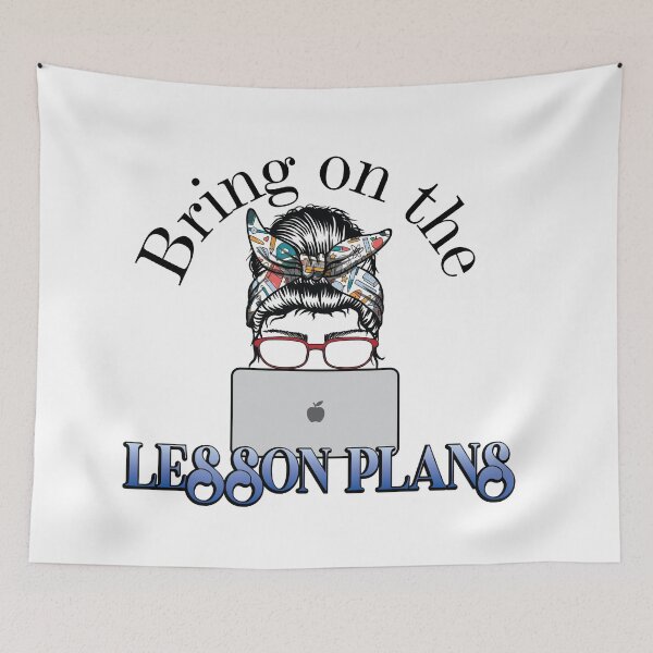 Item preview, Teacher Lesson Plans Blue designed and sold by BoldLens.