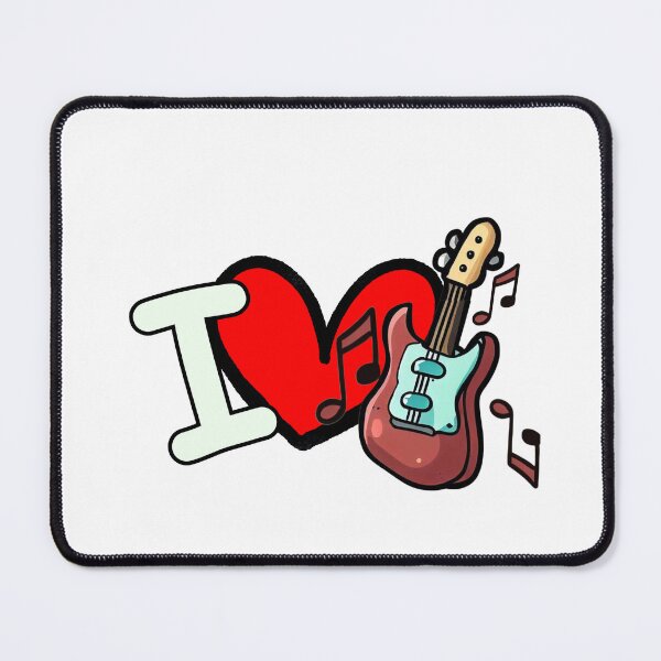 Item preview, I love electric guitar designed and sold by vidademusico.