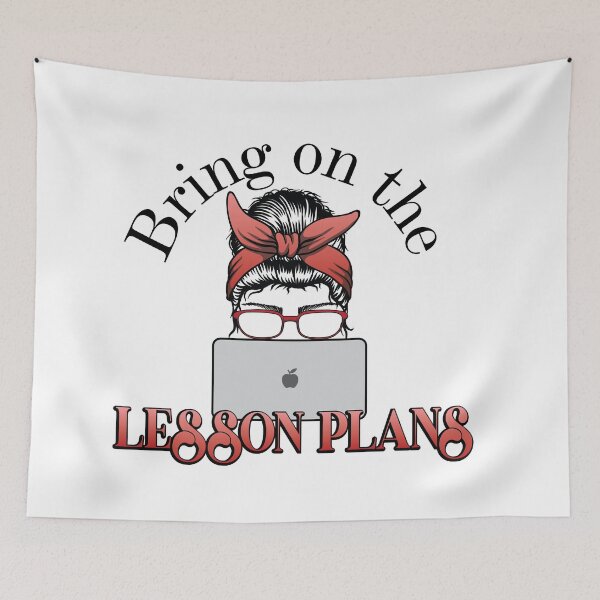 Item preview, Teacher Lesson Plans Red designed and sold by BoldLens.