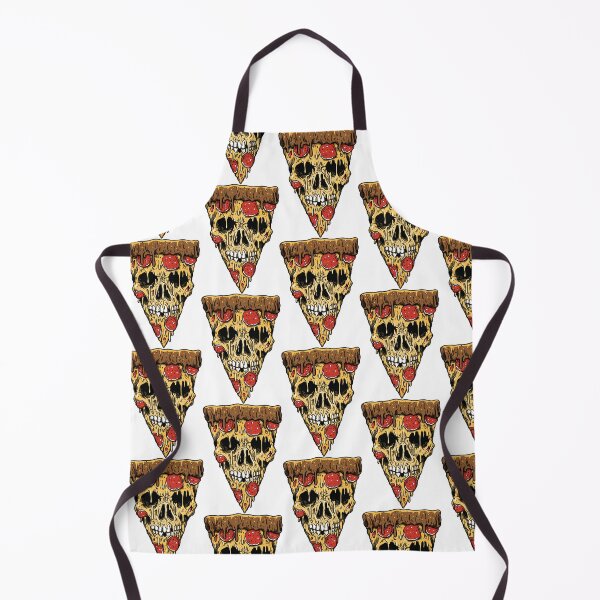 Item preview, Skull Pizza (Die for Pizza) Carton Pizza slice designed and sold by PIXEL POP DESIGNS - Beyond the Norm!.