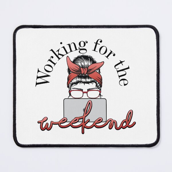 Item preview, Working for the Weekend Red designed and sold by BoldLens.