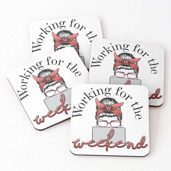 Item preview, Working for the Weekend Red designed and sold by BoldLens.