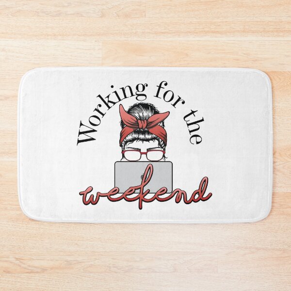 Item preview, Working for the Weekend Red designed and sold by BoldLens.