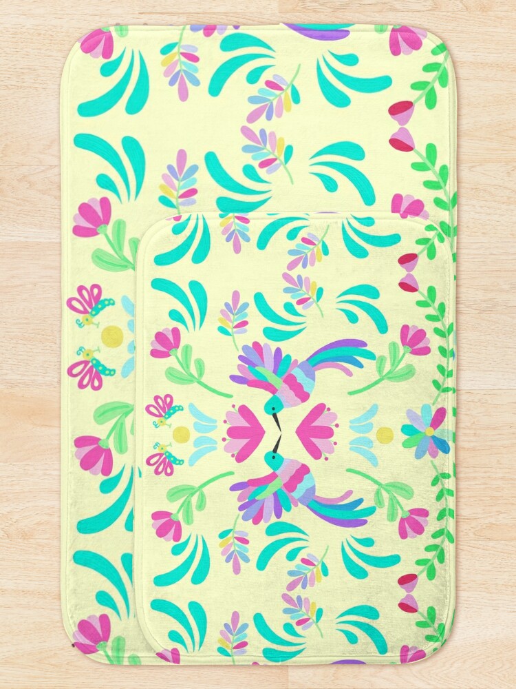 Discover From the Colorful Otomi Design Collection | Bath Mat