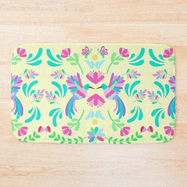 Disover From the Colorful Otomi Design Collection | Bath Mat