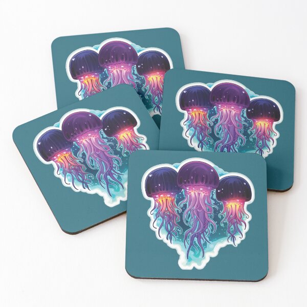 Item preview, Three Jellyfish Under The Sea designed and sold by RRMStudios.
