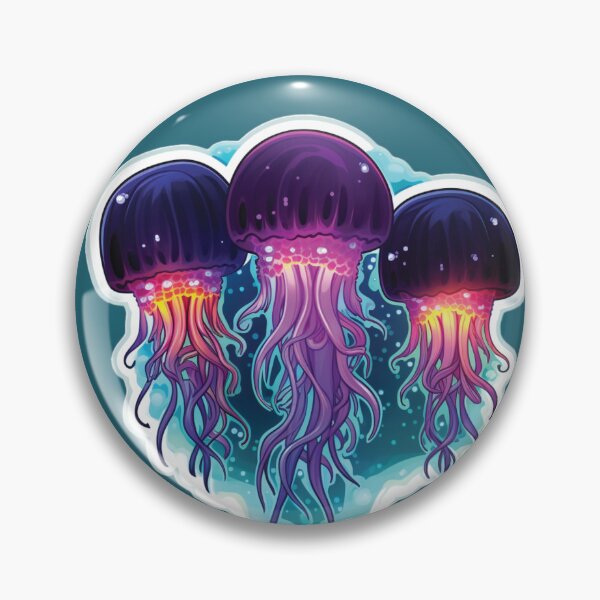 Item preview, Three Jellyfish Under The Sea designed and sold by RRMStudios.