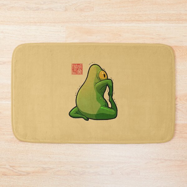 Item preview, yoga frog king pigeon pose designed and sold by DingHuArt.
