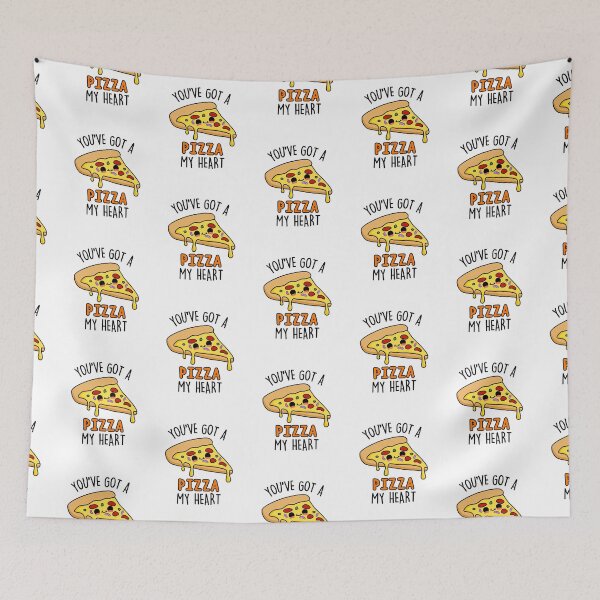 Item preview, You've Got A Pizza My Heart Funny Food Puns  designed and sold by punnybone.