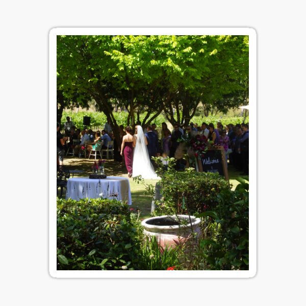 Walking Down the Aisle by Adelaide artist Avril Thomas at Magpie Springs Sticker