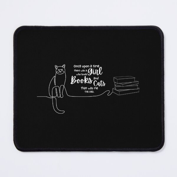 Item preview, Once Upon A Time There Was A Girl Who Loved Books and Cats designed and sold by mysteryblackcat.