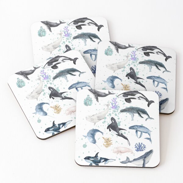 Item preview, Whales Marine Life Cetaceans Biology and Conservation  designed and sold by liv_illustrations.