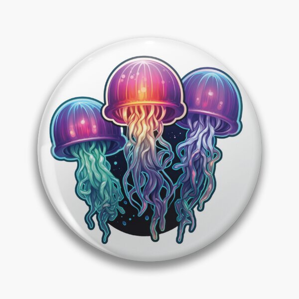 Item preview, Three Jellyfish In The Deep Sea designed and sold by RRMStudios.