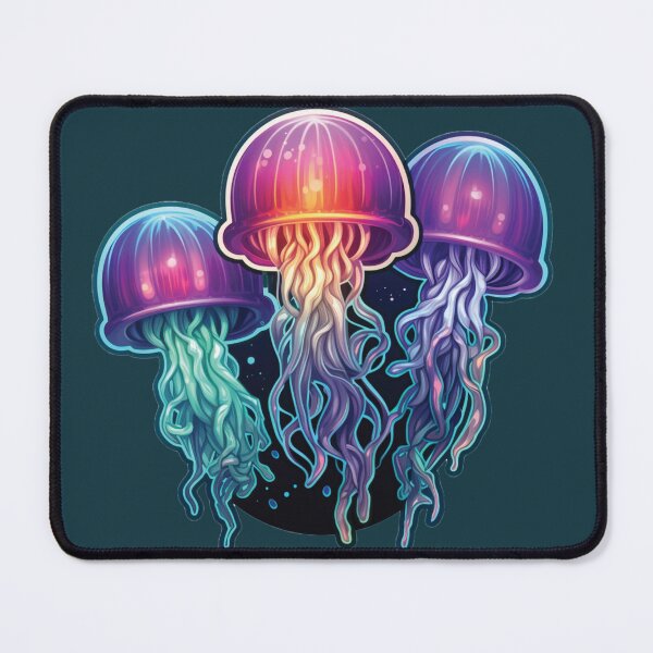 Item preview, Three Jellyfish In The Deep Sea designed and sold by RRMStudios.