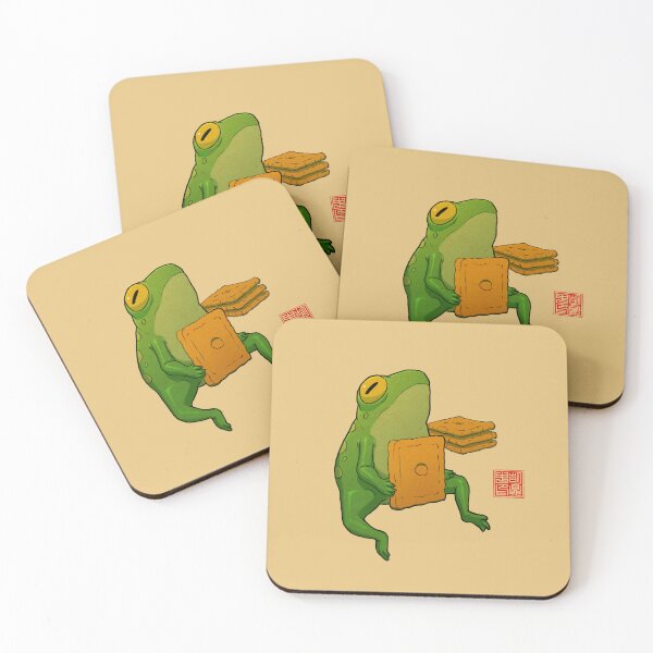 Item preview, late night snack frog designed and sold by DingHuArt.