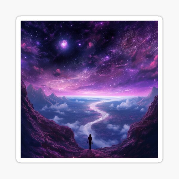 Cosmic Oasis Sticker