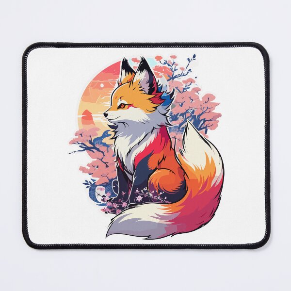 Item preview, Japanese Fox, Kawaii Kitsune, Japanese Mythical Creature, Kitsune Girl designed and sold by Porcupine Tees ⭐⭐⭐⭐⭐.
