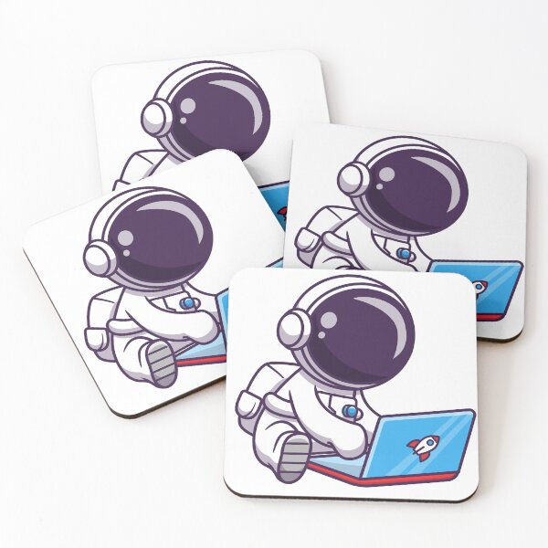 Item preview, Astronaut on laptop designed and sold by BogdanASP33.