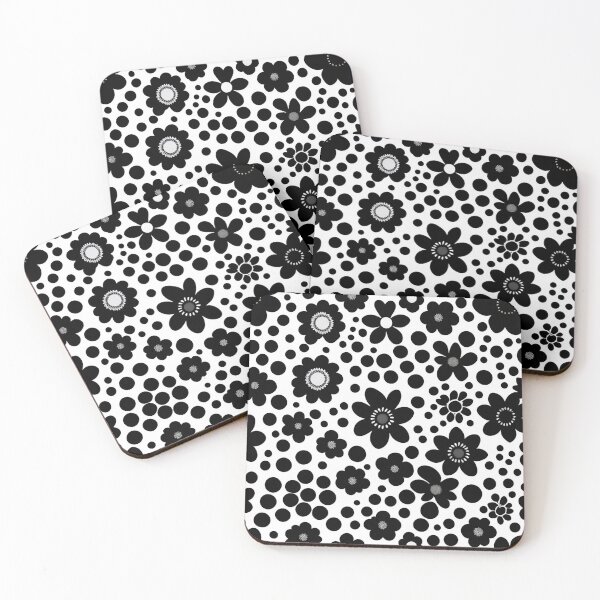 Item preview, Black and White Floral designed and sold by calibrit.